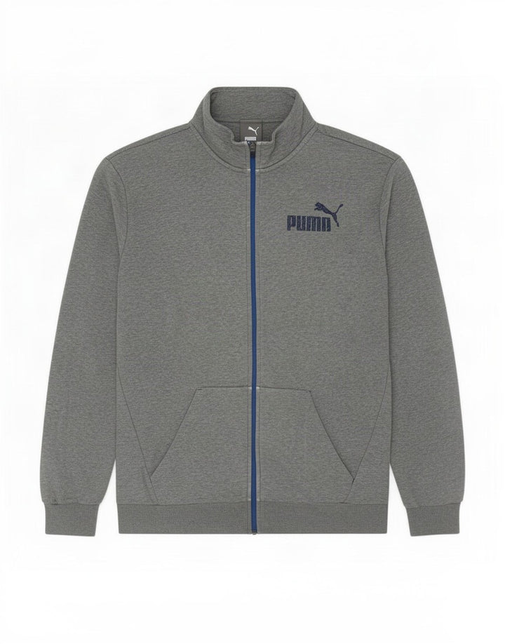 Puma Chaqueta de chándal para hombre XL de algodón moteado gris