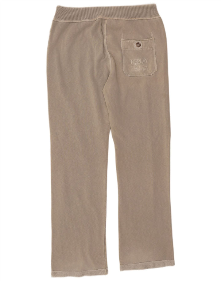 Replay Pantalones De Chándal Con Gráficos Para Hombre Gris Grande