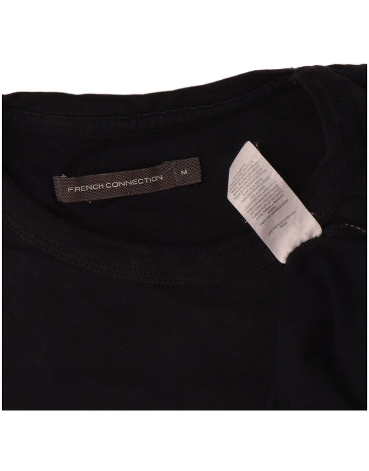 French Connection Camiseta para hombre Top Medium Azul marino Algodón