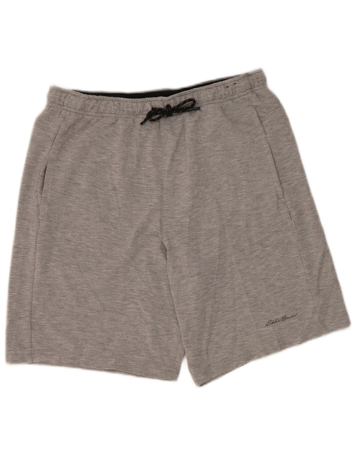 Eddie Bauer Pantalones cortos deportivos para hombre Rayón gris medio