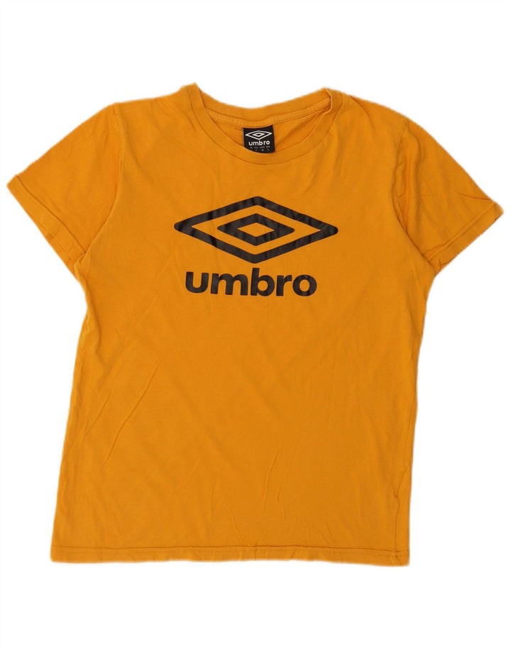 Umbro Hombre Camiseta Gráfica Top Pequeño Amarillo