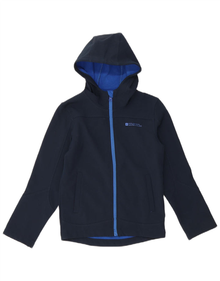 Mountain Warehouse Chaqueta cortavientos para niño 9-10 años Azul marino Poliéster