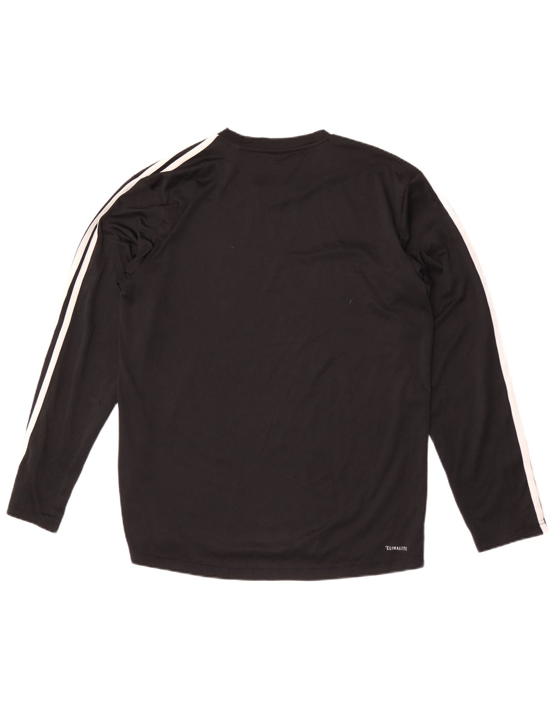 Adidas Mens Climalite Top Manga Larga Grande Poliéster Negro