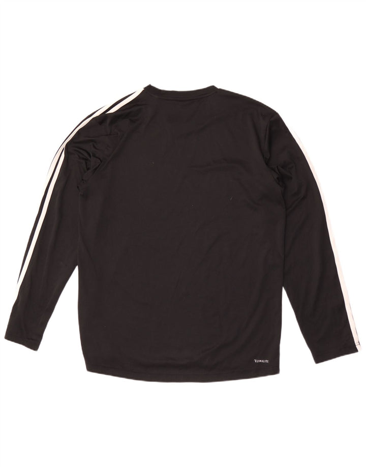 Adidas Mens Climalite Top Manga Larga Grande Poliéster Negro
