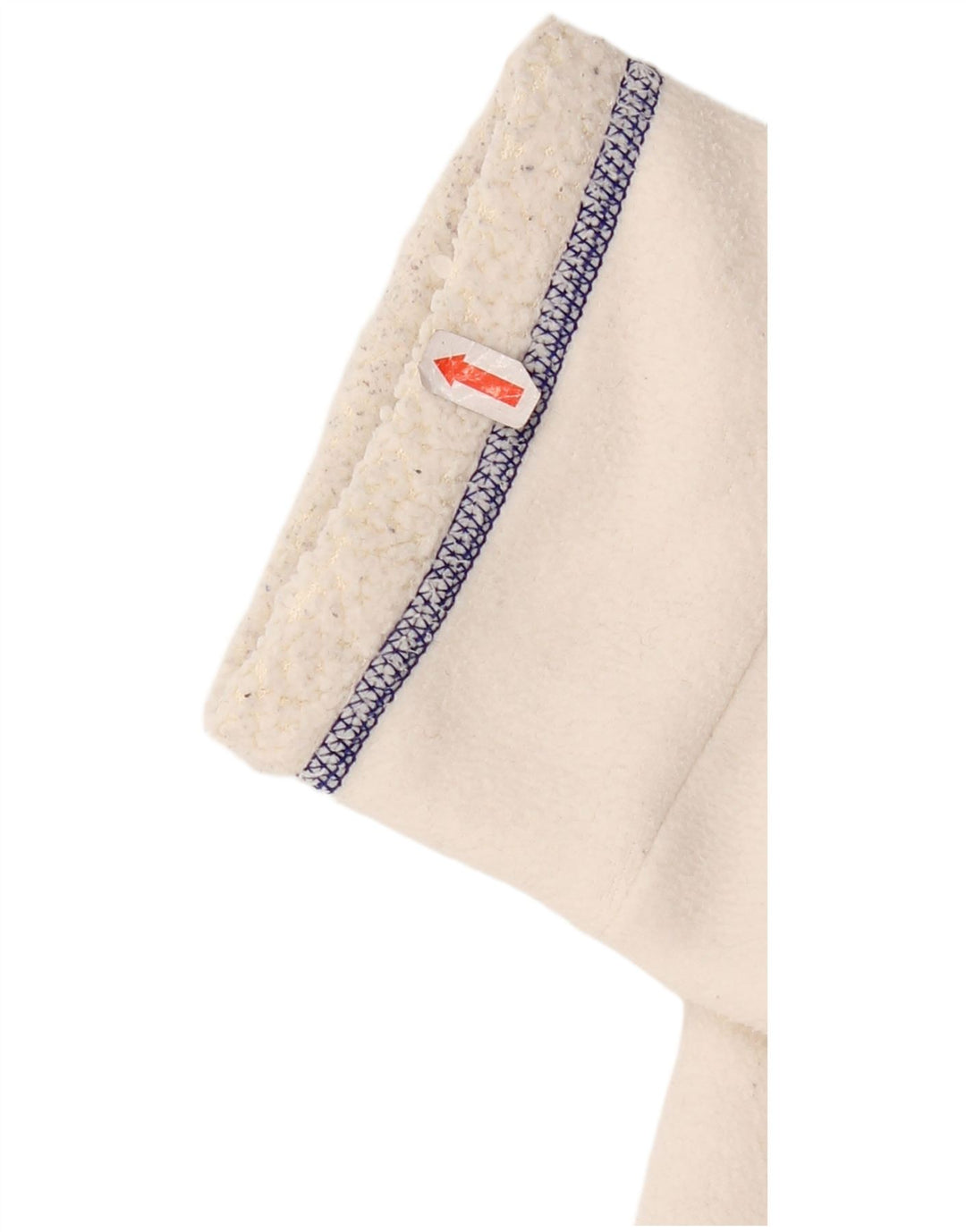 Adidas Chaqueta polar con capucha para mujer UK 10 Small Off White Poliéster