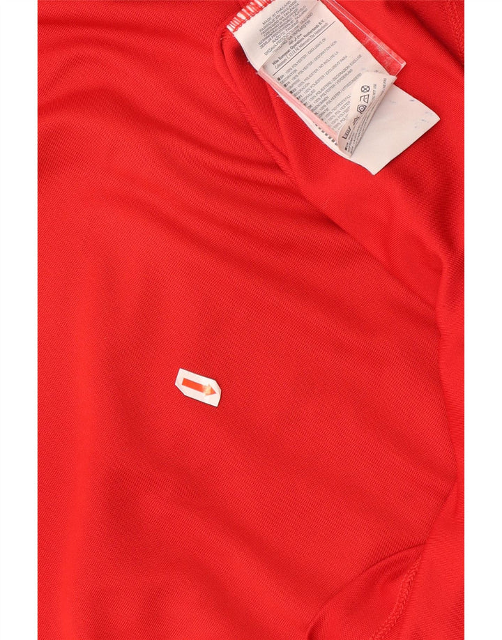 Polo NIKE Dri Fit para hombre UK 47/48 2XL Poliéster rojo