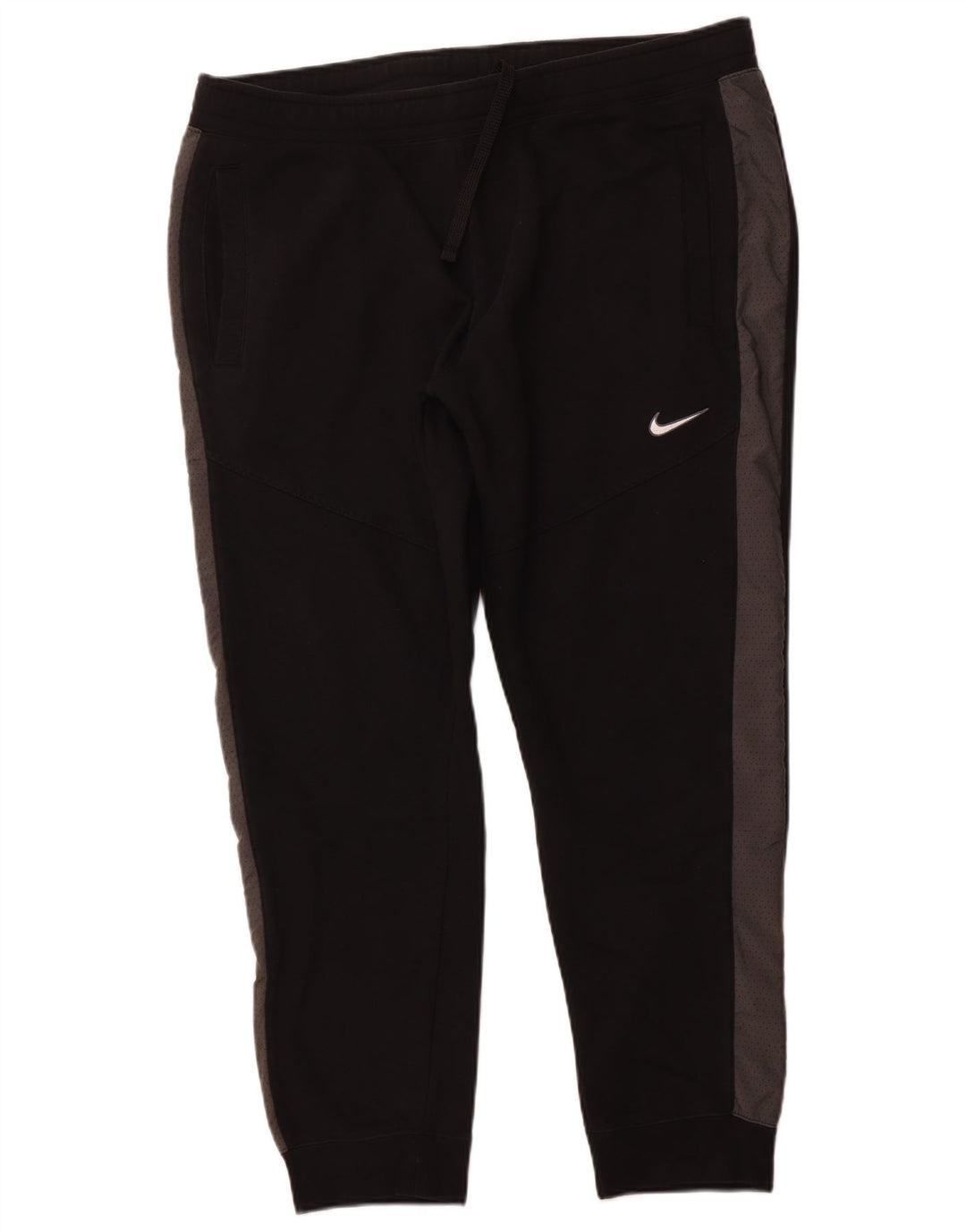 NIKE Hombre Pantalones de Chándal Joggers 2XL Negro Colorblock Algodón