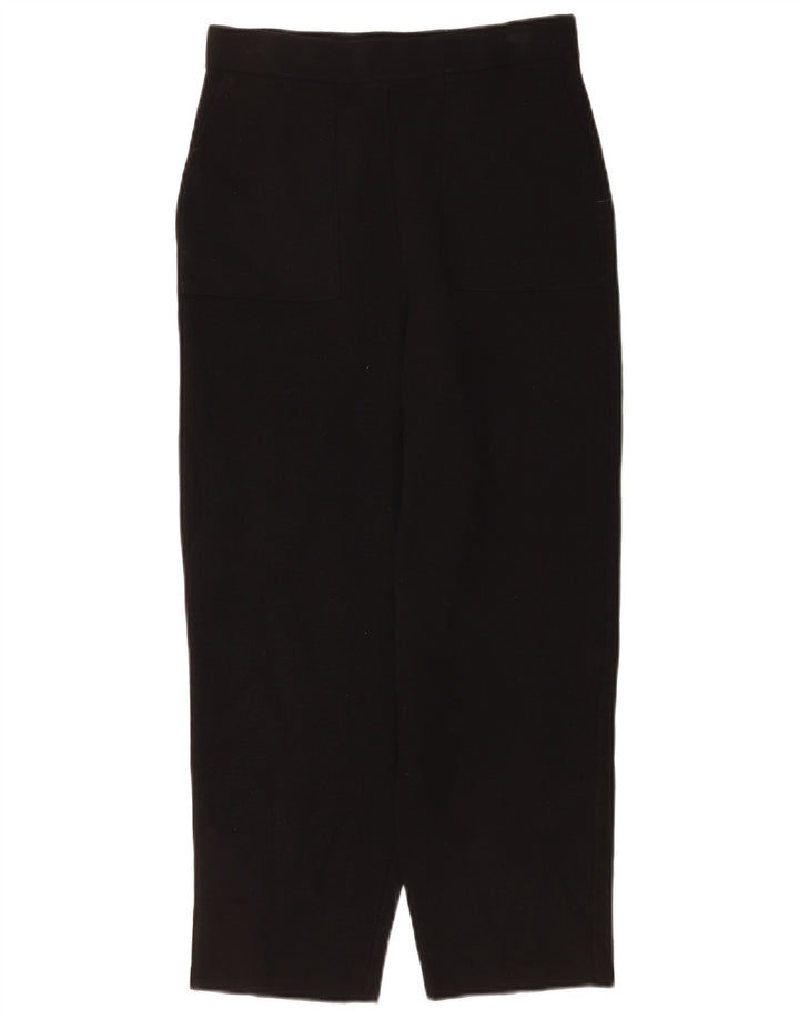 Zara Mujer Pantalón Cropped Mediano W28 L24 Viscosa Negro