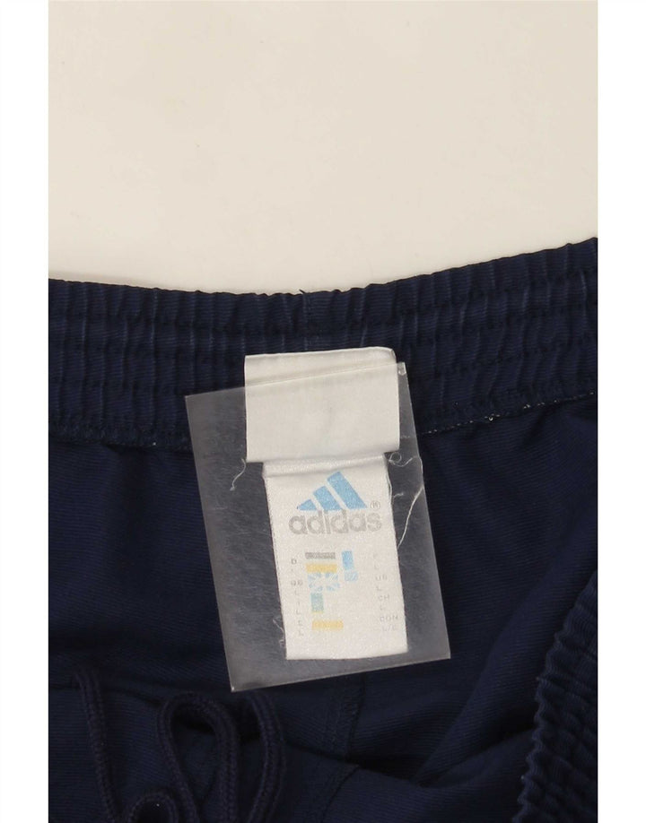 Adidas - Pantalones cortos deportivos para hombre, talla grande, poliéster, color azul marino