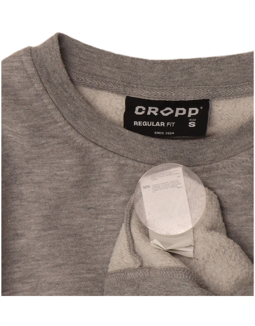 Cropp Hombre Graphic Regular Fit Sudadera Jumper Small Gris Algodón