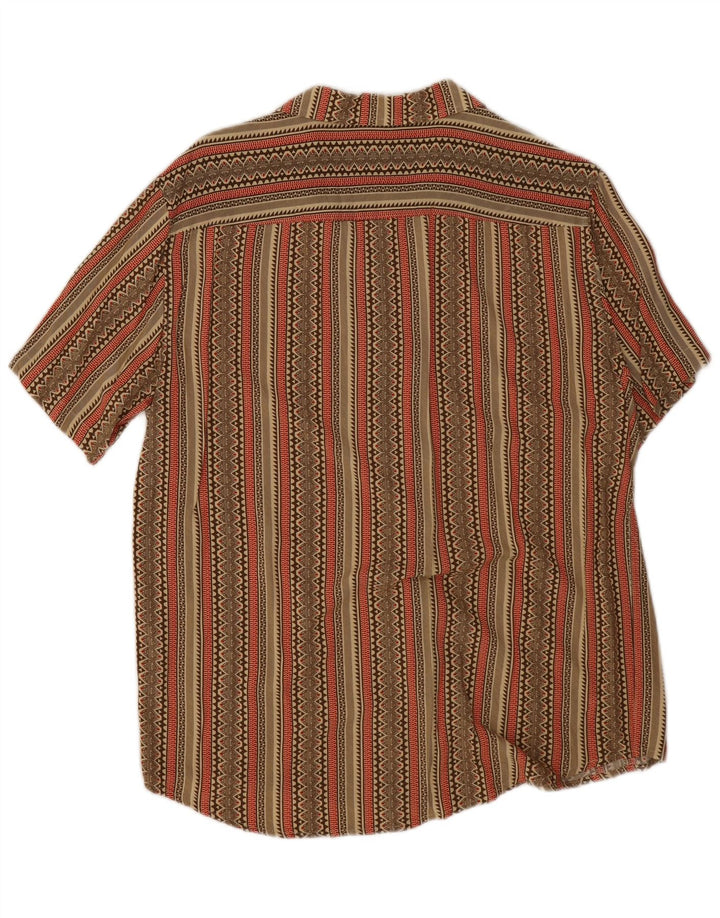 Camisa de manga corta Pier One Hombre Rayas caqui medianas