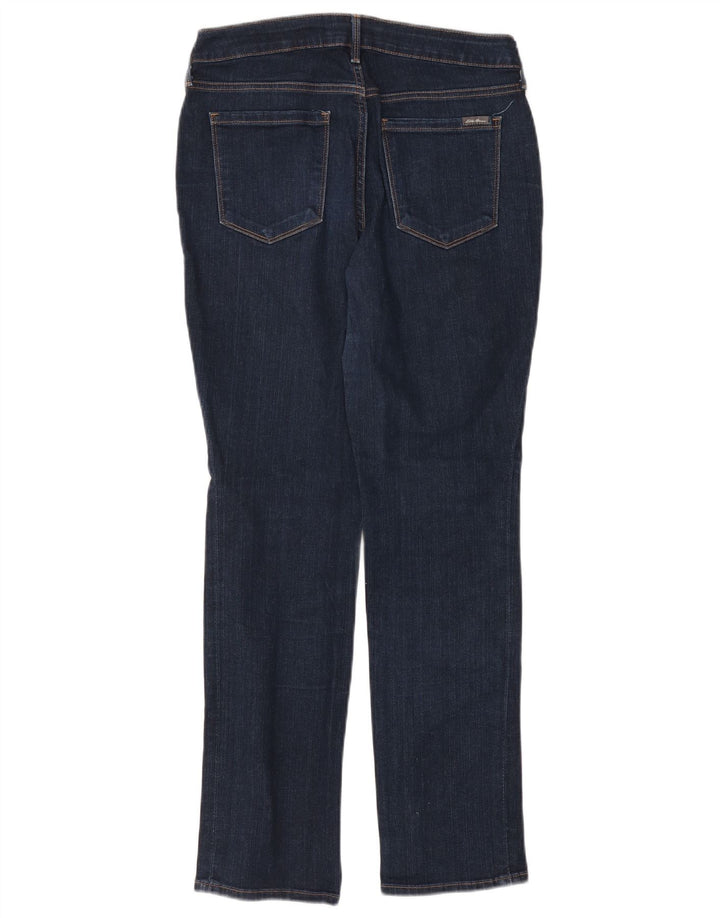 Eddie Bauer Jeans rectos para mujer US 8 Medium W29 L29 Azul marino Algodón