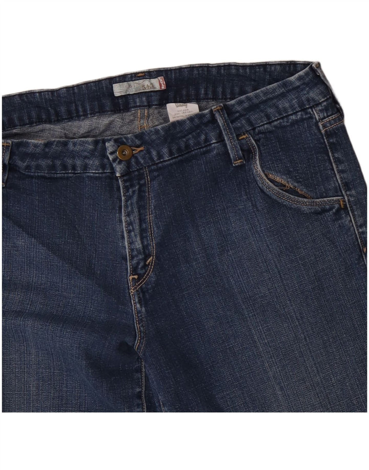 Levi's 545 Capri Jeans para mujer US 14 XL W36 L18 Algodón azul