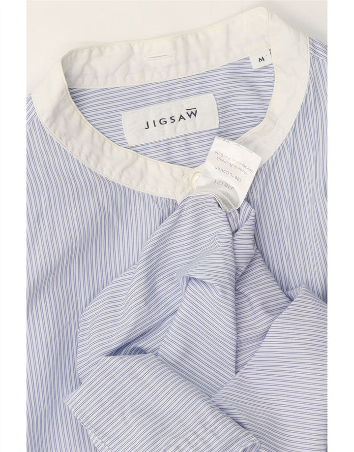 Camisa de hombre JIGSAW de algodón a rayas azul medio