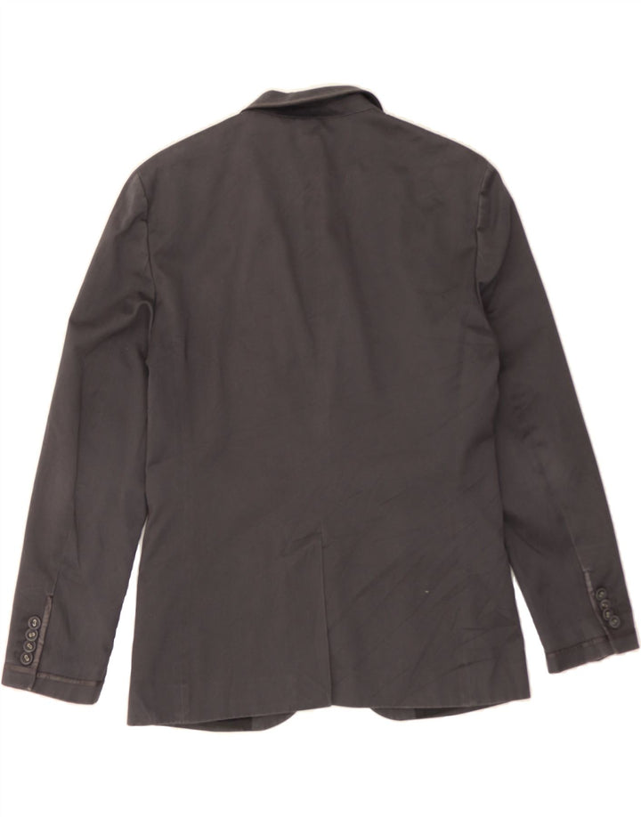 ARMANI EXCHANGE Mens 2 Button Blazer Jacket UK 38 Medium Grey Nylon Vintage Armani Exchange and Second-Hand Armani Exchange from Messina Hembry 