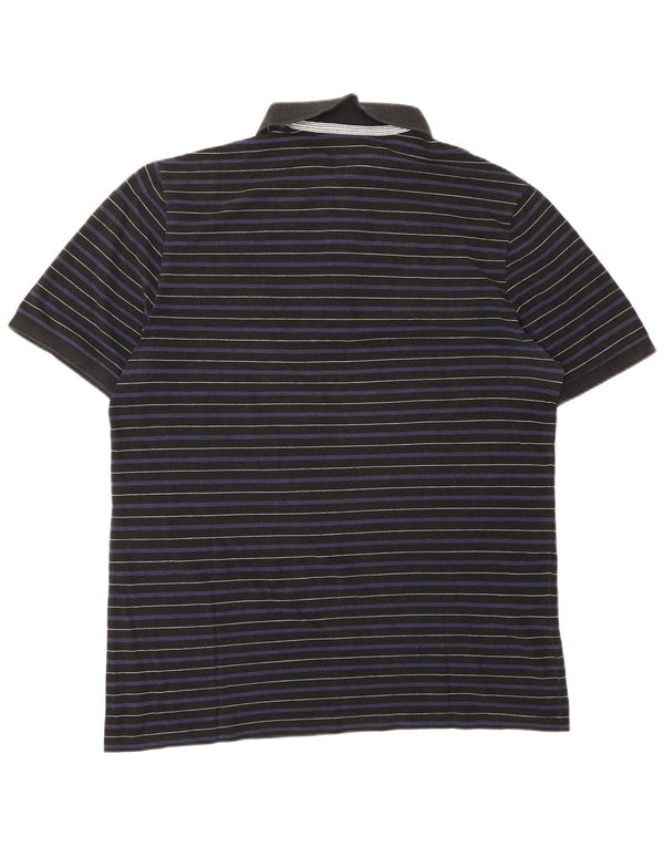 Polo Lacoste Hombre Talla 6 XL Lyocell Rayas Azul Marino