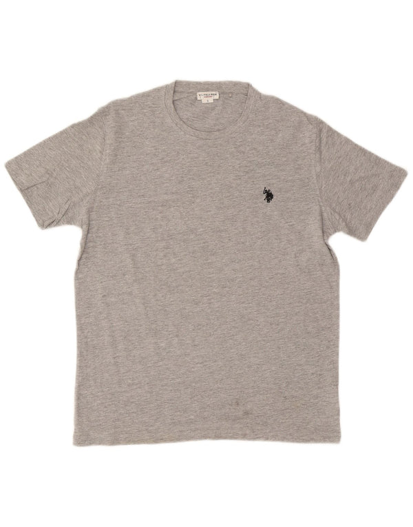 Asociación de Polo de EE. UU. Camiseta Hombre Top Small Gris Algodón