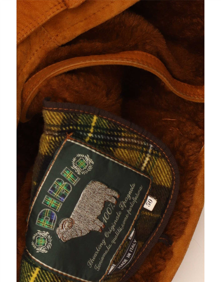 Chaqueta de piel de oveja Dibi para hombre IT 50 Large Brown