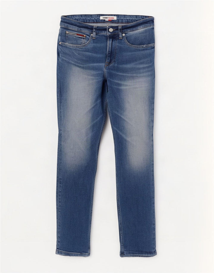 Tommy Hilfiger Vaqueros Slim para Hombre W30 L32 Algodón Azul