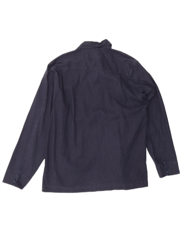 Camisa Timberland Hombre Grande Lino Azul Marino