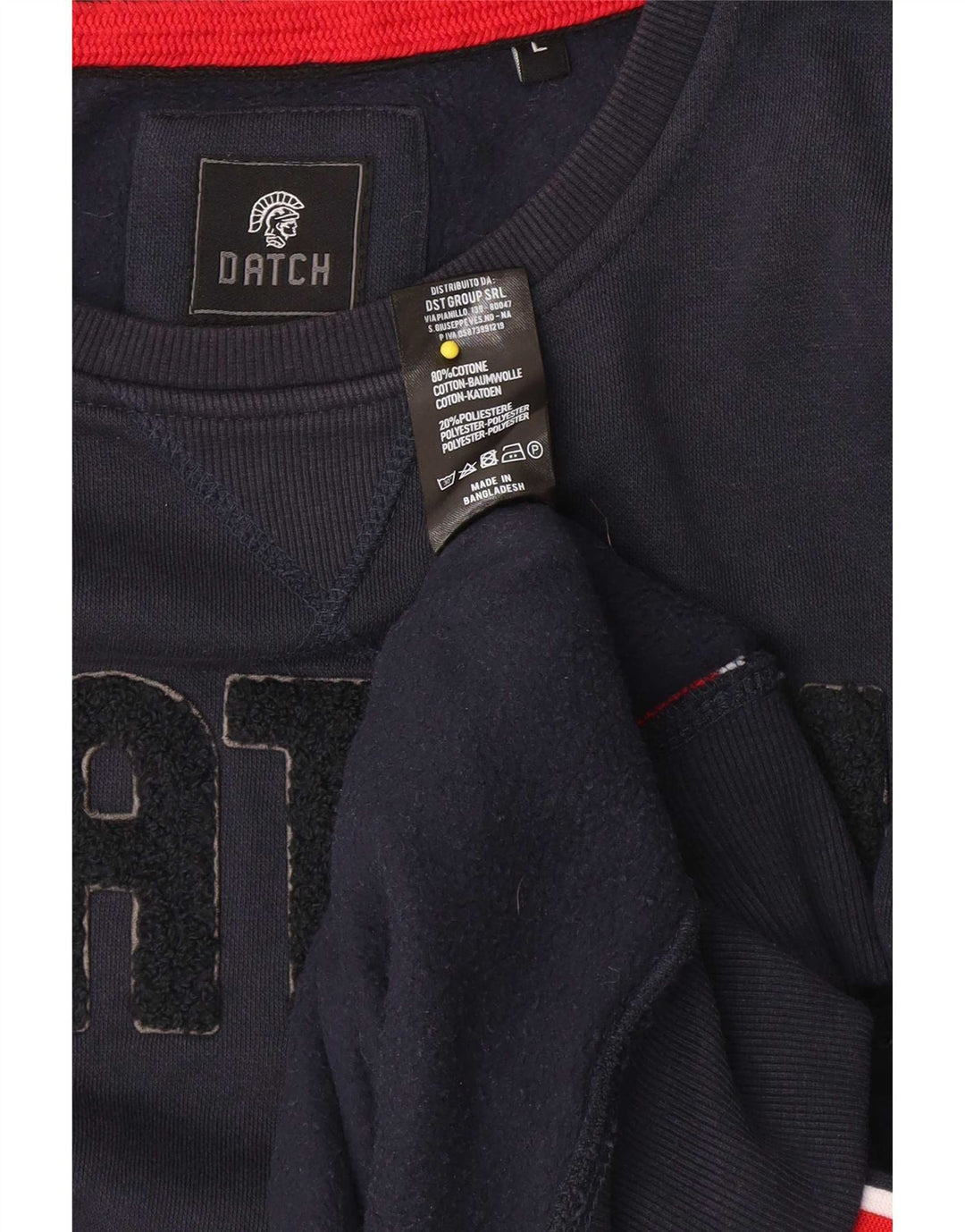 Datch Hombre Sudadera Gráfica Jersey Grande Azul Marino Algodón