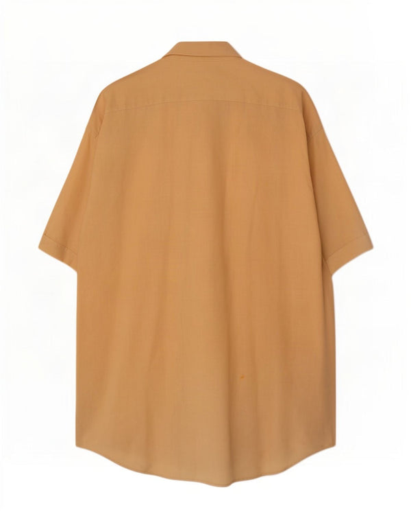 Ingram Camisa de manga corta para hombre Talla 40 15 3/4 Ramio amarillo mediano