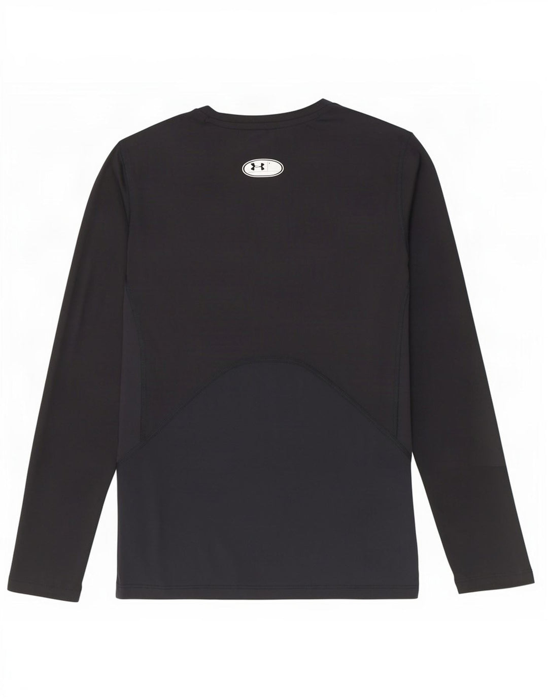 Under Armour Camiseta Heat Gear para hombre de manga larga, poliéster negro grande