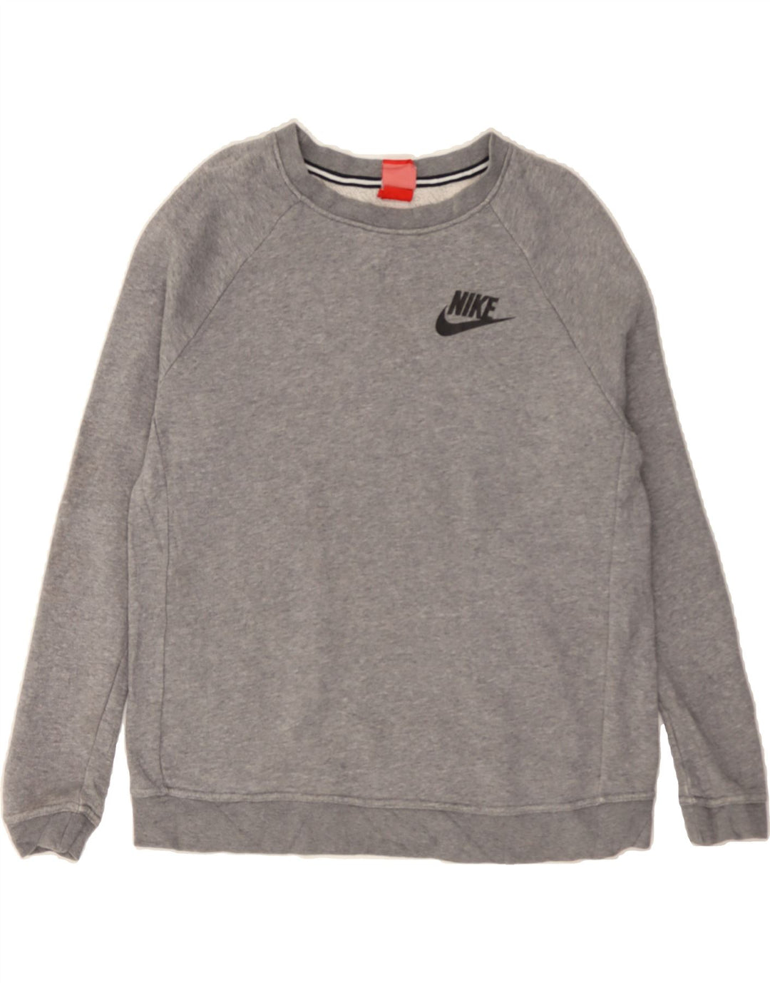 NIKE Womens Sweatshirt Jumper UK 14 Medium Grey Cotton Vintage Nike and Second-Hand Nike from Messina Hembry 