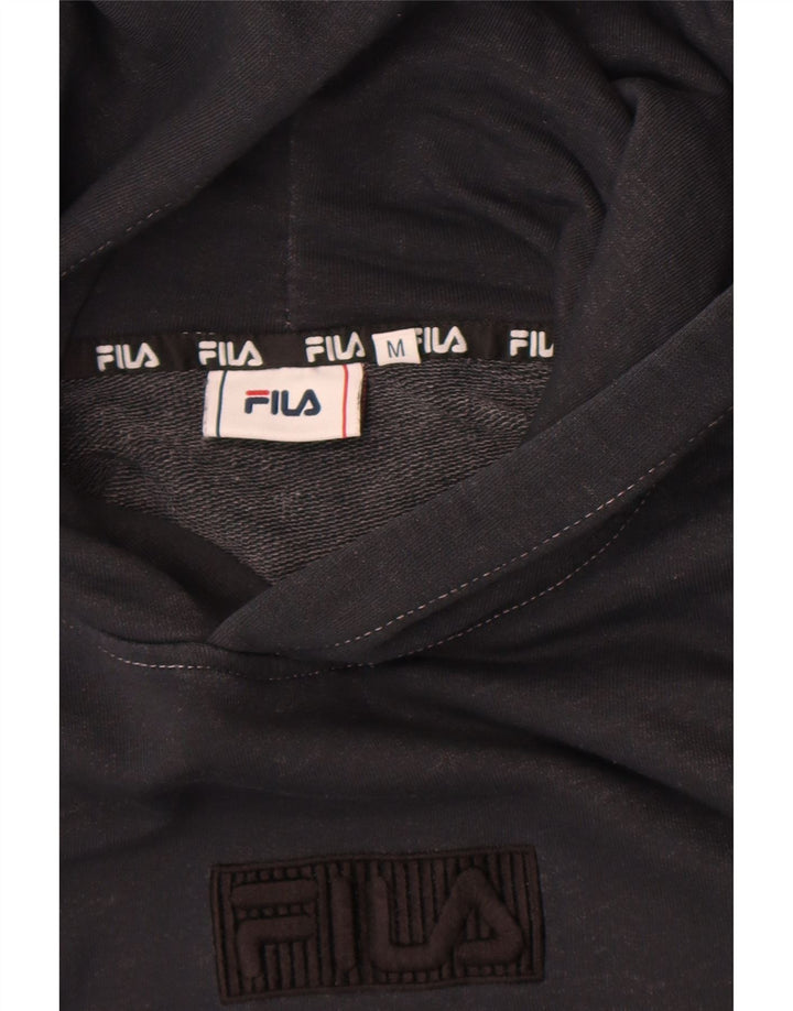 Fila Jersey con capucha gráfica para mujer UK 14 Medium Black