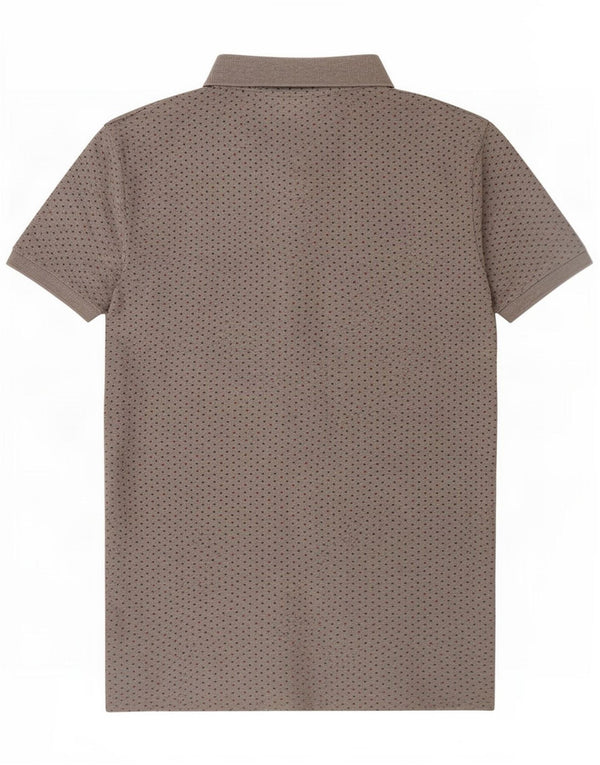 Jack Wills Polo para hombre pequeño de algodón con lunares grises