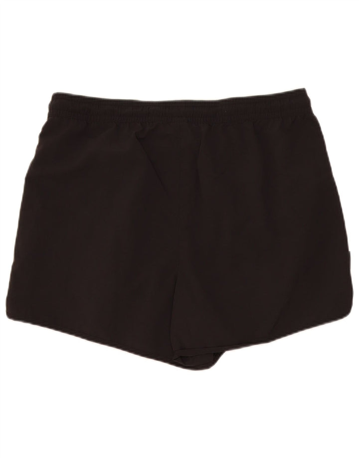 Puma Pantalones cortos deportivos para hombre, talla grande, nailon negro
