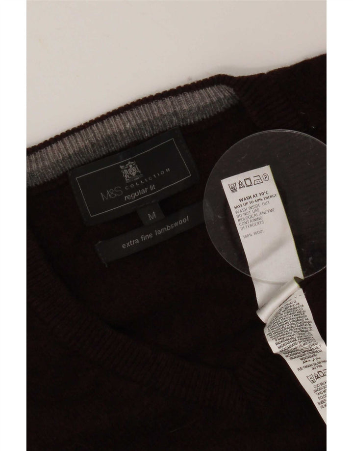 Marks & Spencer Camiseta sin mangas de ajuste regular para hombre Lana burdeos mediana