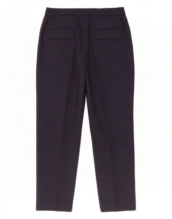 Massimo Dutti Pantalón De Traje Crop Pegged Hombre EU 40 Medium W31 L26 Azul Marino