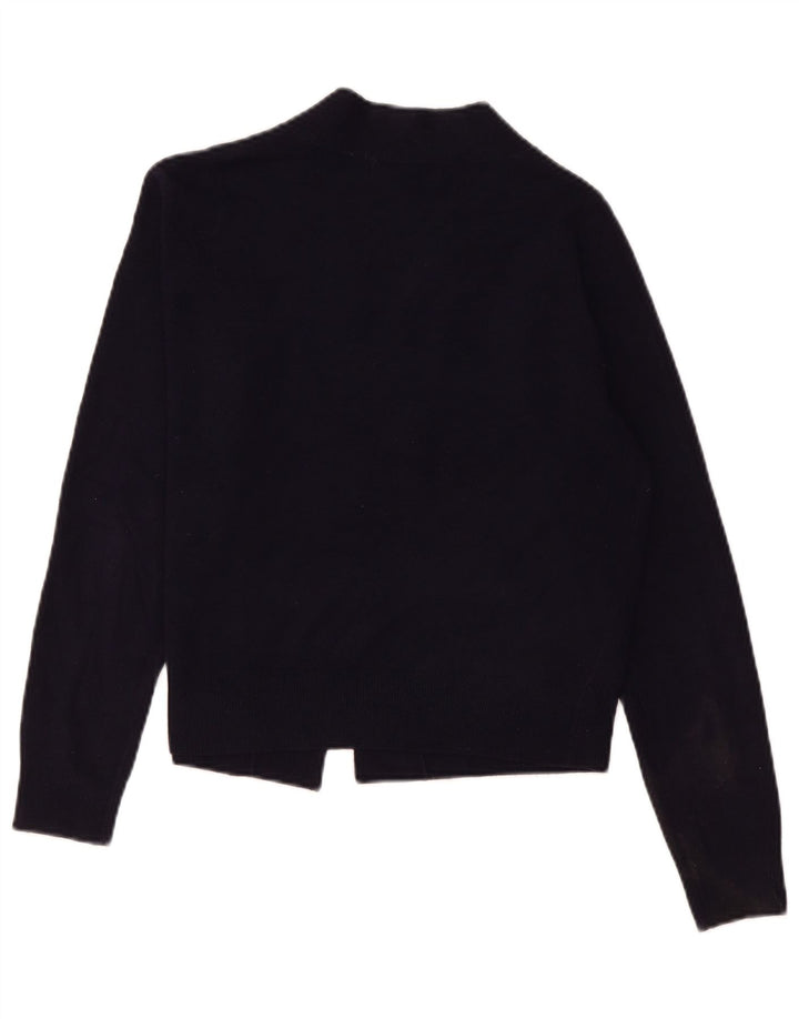 Marks & Spencer Suéter Cárdigan Abierto Corto para Mujer UK 44 Medio Azul Marino