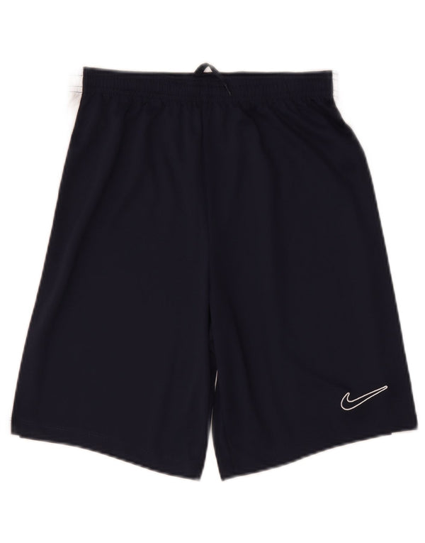 Nike Pantalones cortos deportivos Dri Fit para niños 13-14 años XL Azul marino Colorblock Sports