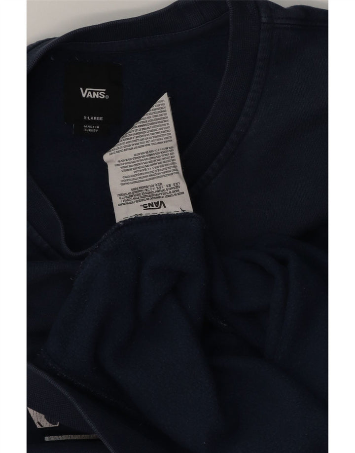 Vans Hombre Graphic Sudadera Jumper XL Azul Marino Algodón