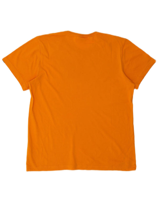 Adidas - Camiseta gráfica para hombre, color naranja medio, algodón