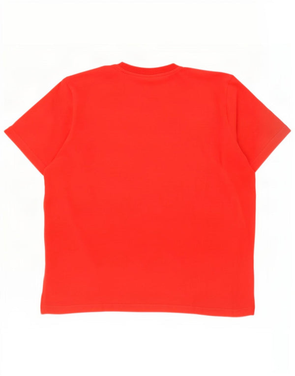Adidas Mens Climalite Graphic Camiseta Top XL Algodón Rojo