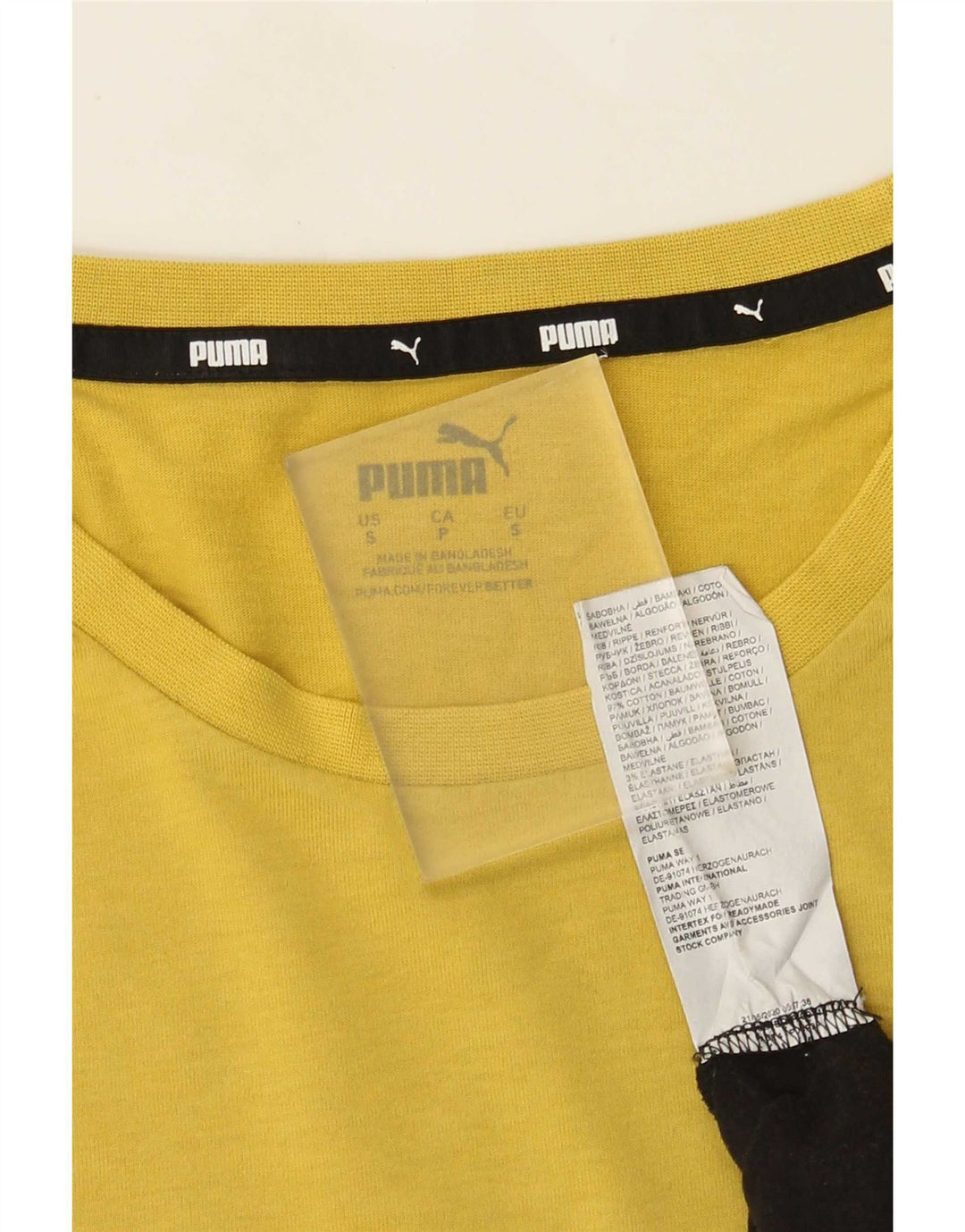 Puma Camiseta para hombre Top Small Multicolor Colorblock Cotton