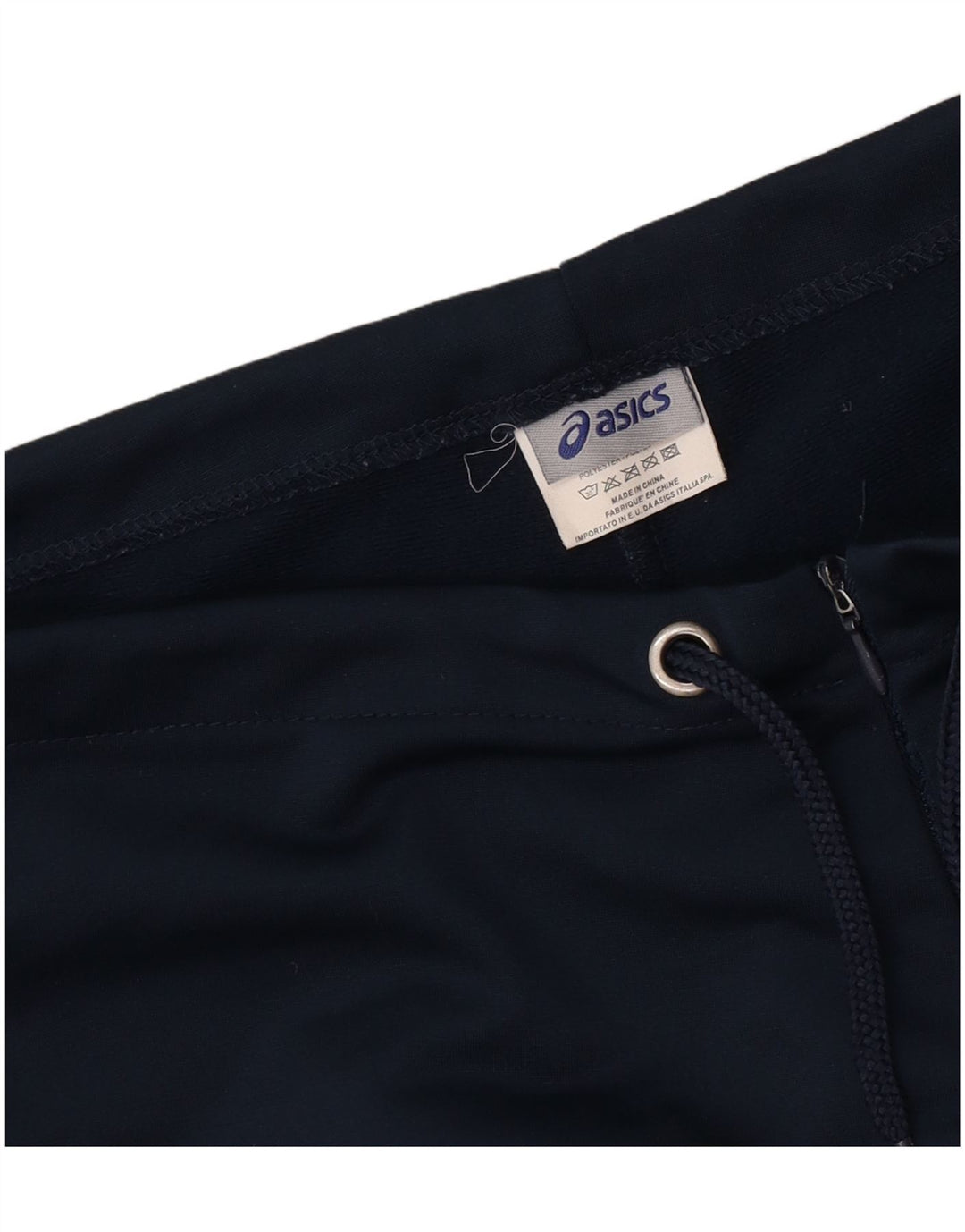 Pantalón Casual Asics Mujer Recto Medio W28 L32 Poliéster Azul Marino
