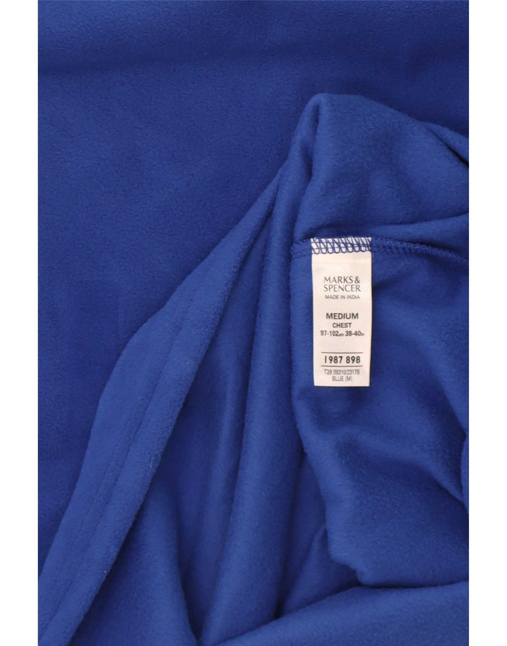 Jersey de forro polar para hombre Marks & Spencer Poliéster azul medio