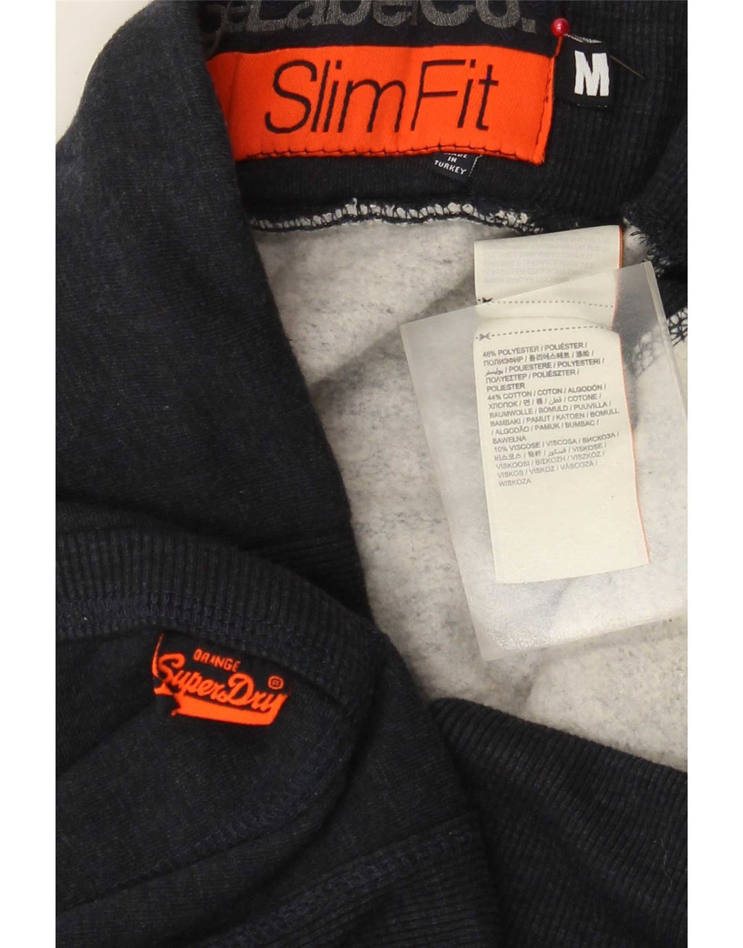 Superdry Shorts deportivos ajustados para hombre Poliéster azul marino medio