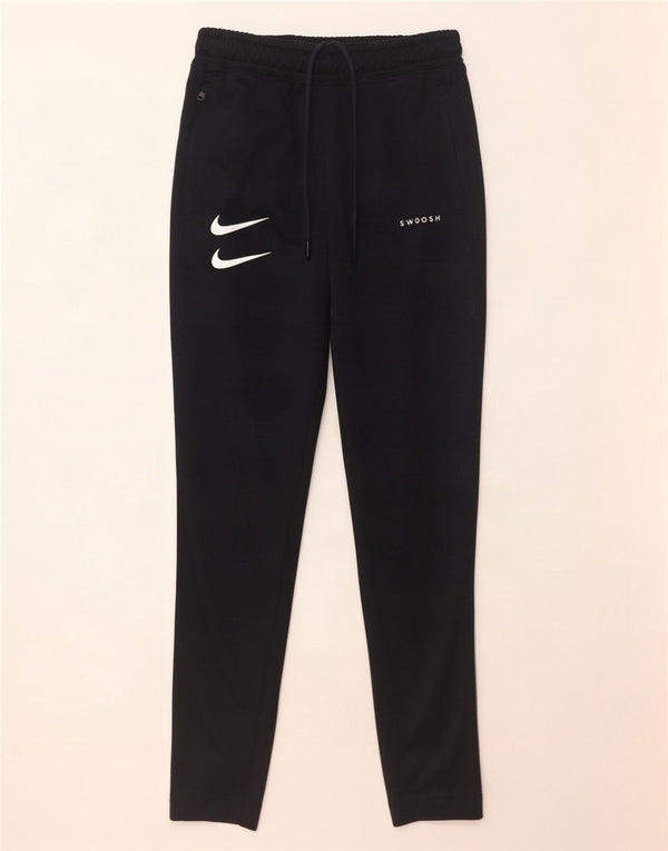 Nike Pantalones De Chándal Swoosh Para Hombre Pequeños Negro Colorblock Poliéster