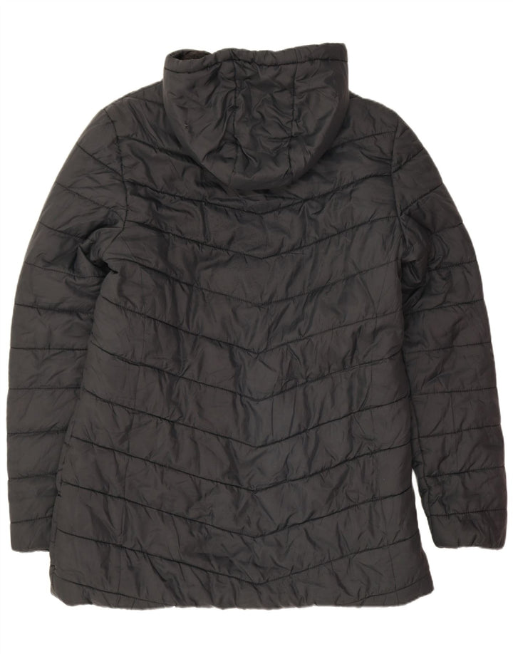 New Balance Abrigo acolchado con capucha para hombre UK 12 Mediano Negro Poliéster