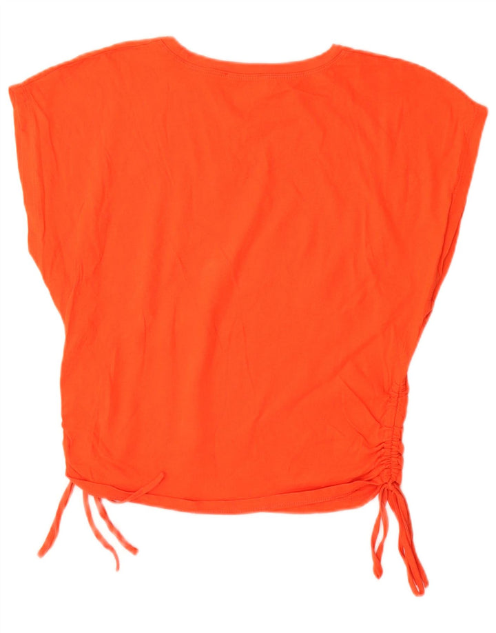 Zara Camiseta Mujer Top UK 10 Small Naranja