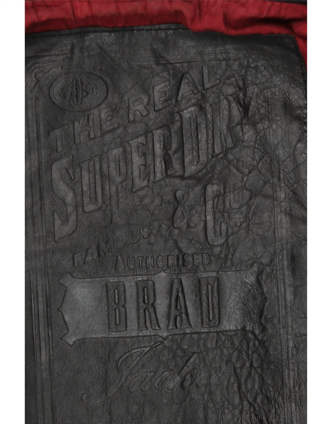 Superdry Chaqueta de cuero militar para hombre ES 38 Cuero negro mediano