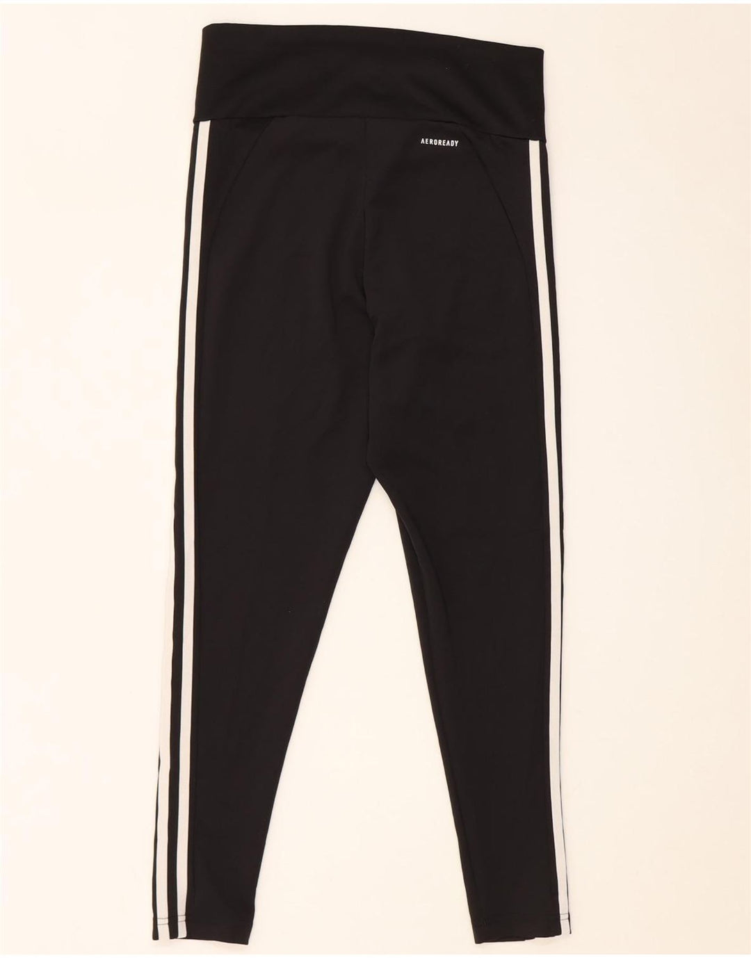 Leggings ADIDAS Aeroready para mujer Reino Unido 12/14 Mediano Negro Poliéster