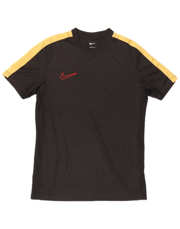 Camiseta Nike Dri Fit Slim para hombre, poliéster color block, mediano, negro