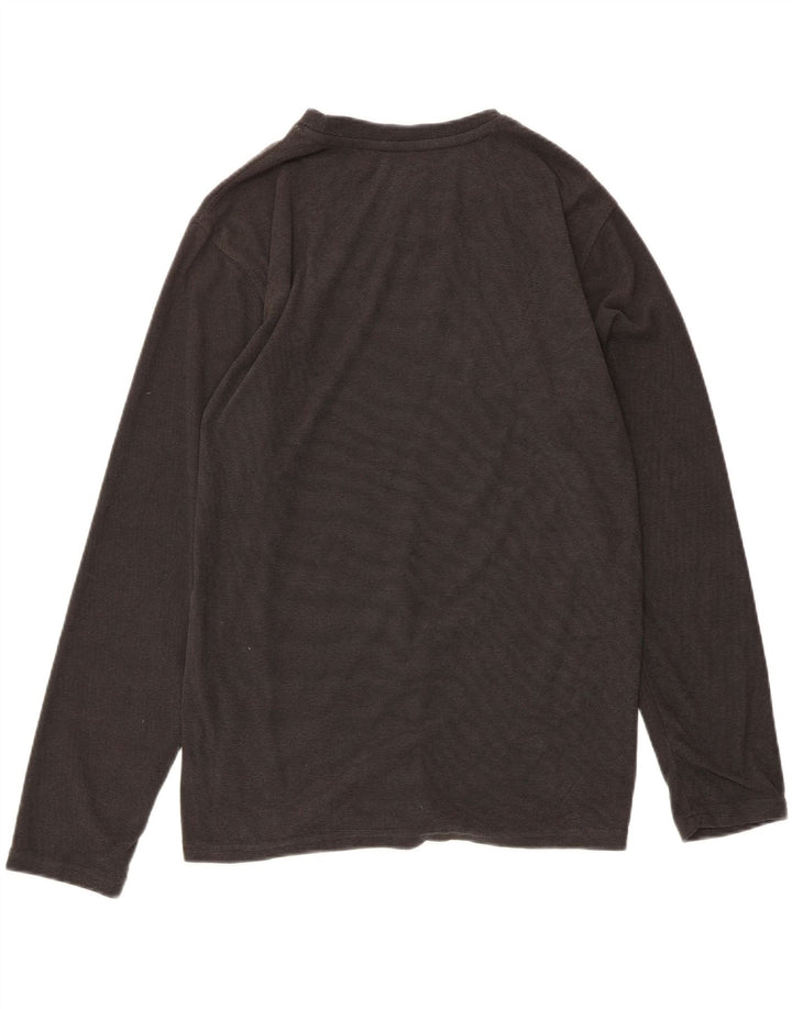IZOD Mens Top Long Sleeve Medium Grey Polyester Vintage Izod and Second-Hand Izod from Messina Hembry 