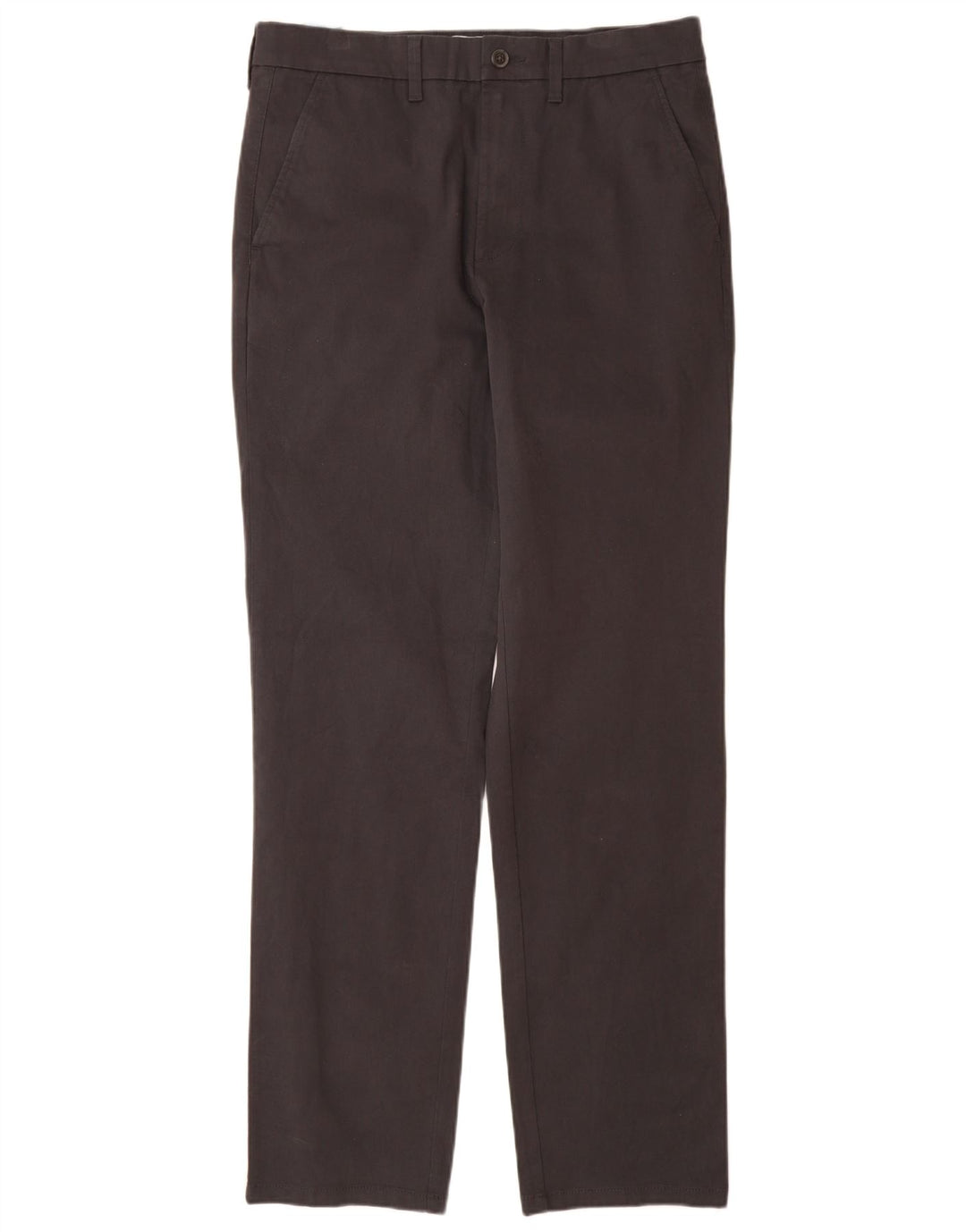 MARKS & SPENCER Pantalón chino recto de corte regular para hombre W32 L33 Negro